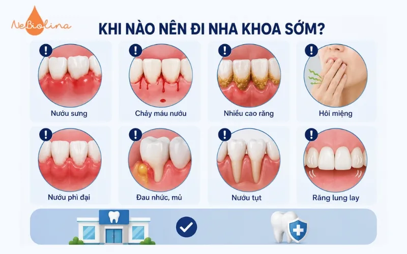 Trường hợp nên đi nha khoa sớm
