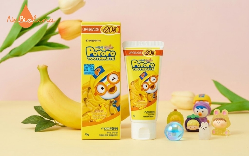 Kem đánh răng không chứa flour Pororo