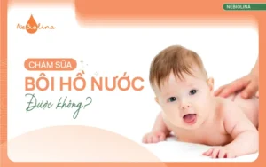 Chàm sữa bôi hồ nước được không?