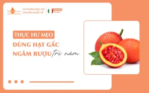hạt gấc ngâm rượu trị nám