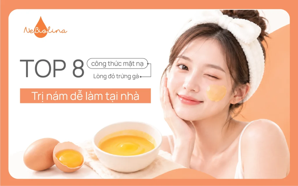 mặt nạ lòng đỏ trứng gà trị nám